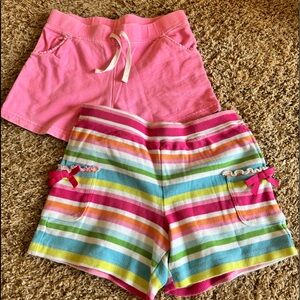 Two pairs of girl shorts, size 8